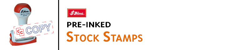 Pre-inked stock message stamps are quick, convenient and economical, and make stamping easy. Order online!